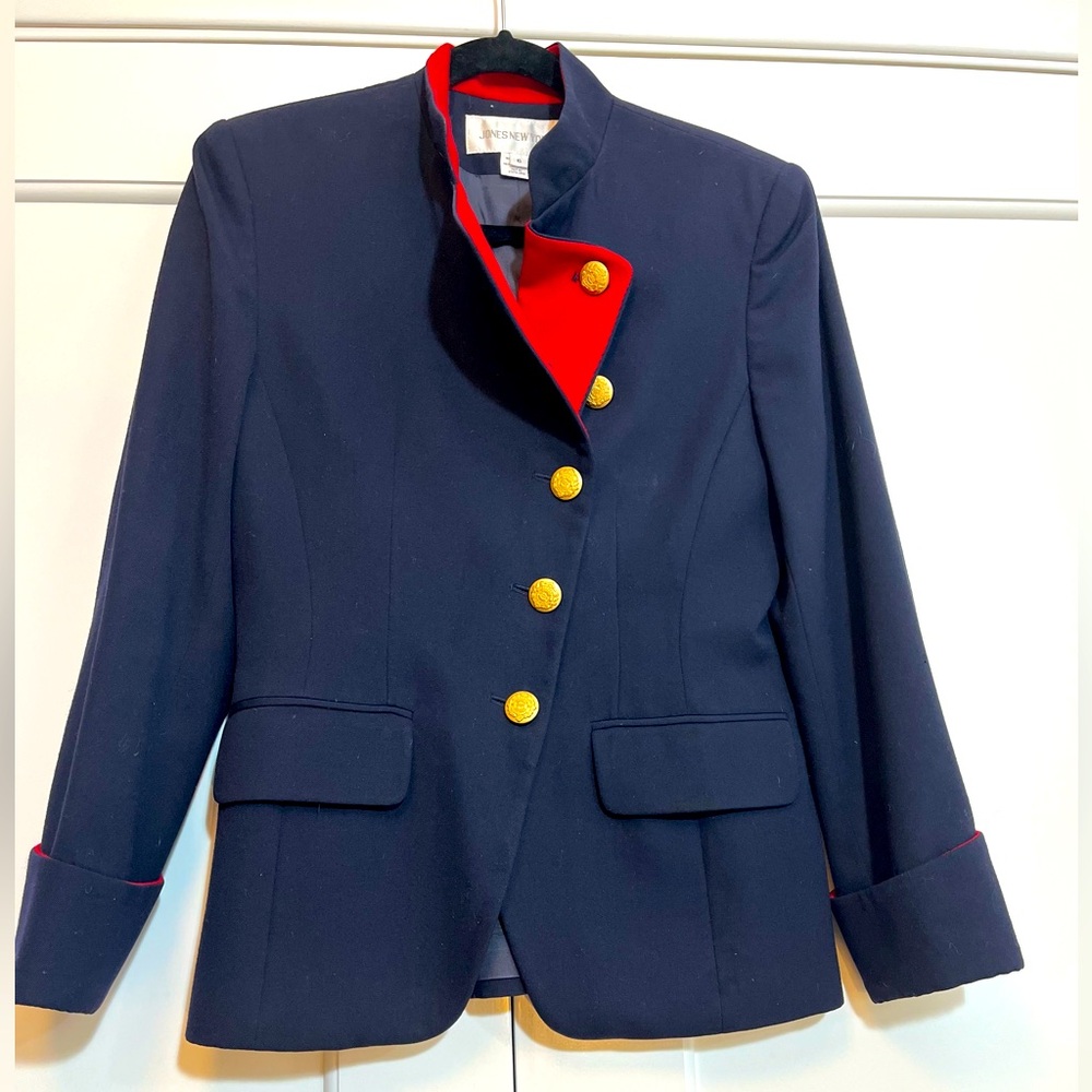Wool Military Jacket Jones New York